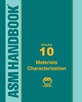 ASM Handbook: Volume 10, Materials Characterization