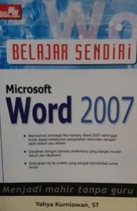 Image of Belajar Sendiri Microsoft Word 2007