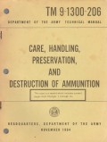 Care Handling Preservation and Destruction of Ammunition