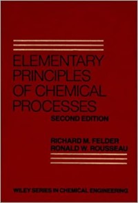 Image of Elementary Principles of Chemical Processes Ed-2