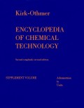 Encyclopedia Of Chemical Technology: Supplement Volume Adamantane to Units
