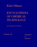 Encyclopedia Of Chemical Technology Volume 16 Polyamides to Quinones