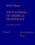 Encyclopedia Of Chemical Technology Volume 8 Electron Tube Materials to Ferrites