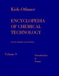 Encyclopedia Of Chemical Technology Volume 9 Ferroelectrics to Foams