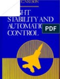 Flight Stability And Automatic Control