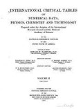 International Critical Tables of Numerical Data Physics Chemistry and Technology Volume 6 Ed-1