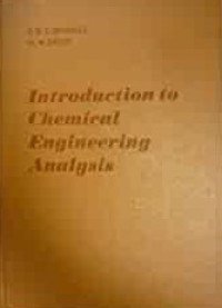 Image of Introduction to Chemical Engineering Analysis