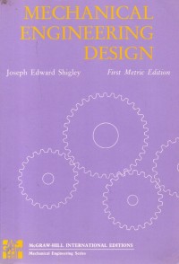 Image of Mechanical Engineering Design: First Metric Edition