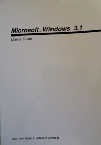 Image of Microsoft Windows 3.1: User's Guide