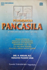 Image of Pendidikan Pancasila: Edisi Reformasi 2001 Ed-5