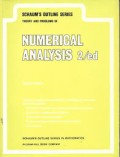 Schaum's outline of theory and problems of  Numerical Analysis Ed-2