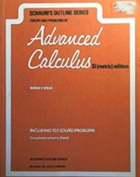 Image of Schaums' Outlines Series: Theory and Problems of Advanced Calculus