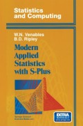 Statistics And Computing: Modern Applied Statistics with S-Plus