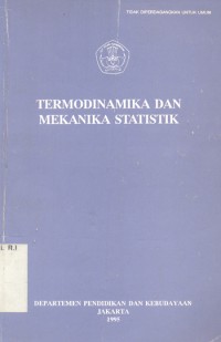 Image of Termodinamika dan Mekanika Statistik (Theorie Der Waerme)